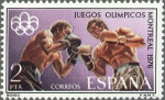 Sellos de Europa - Espa�a -  ESPAÑA 1976 2341 Sello Nuevo XXI Juegos Olimpicos en Montreal (Canada) Boxeo