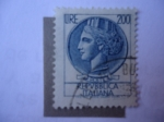 Stamps Italy -  Moneda de Siracusa - a la izquierda