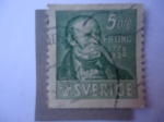 Stamps : Europe : Sweden :  Pehr Henrik Ling-Instructor de Gimnacia Academia de Guerra de Kariberg (Suecia)