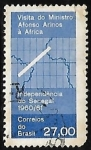 Stamps Brazil -  Visita del Ministro Afonso Arinos a África