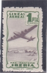 Stamps : Europe : Spain :  LINEAS AÉREAS IBERIA (34)letra en verde