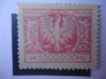 Stamps Poland -  Aguila en un Gran Escudo Barroco