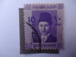 Sellos de Africa - Egipto -  King Farouk (1920/65) Realeza Egipcia.
