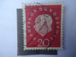 Stamps Germany -  THEODOR HEUSS -1884-1963-1º presidente de la R.F.A