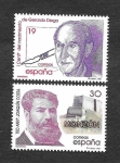 Stamps : Europe : Spain :  Edf 3445-3446 - Efemérides