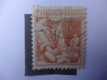 Stamps : Europe : Czechoslovakia :  Pediatra - Pediatría.