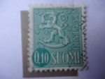 Stamps Finland -  León Heráldico -Tipo 1