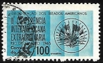 Stamps Brazil -  Conferencia Interamericana en Rio de janeiro