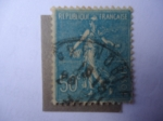 Stamps France -  Semeuse Linaje - Sol en Horizonte-Sembrando contra el viento -