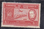 Stamps : America : Venezuela :  CENTENARIO DE LA IMPLANTACIÓN DEL SELLO DE CORREOS