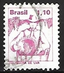 Stamps Brazil -  Profesiones - Colhedora de uva