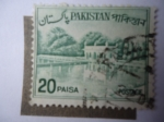Stamps : Asia : Pakistan :  Shalimar Gardens - Jardines de Shalamar - UNESCO, Patrimonio de la Humanidad.