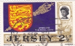 Stamps : Europe : Jersey :  ESCUDO DE ARMAS 