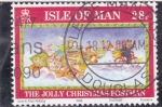 Stamps Europe - Isle of Man -  EL ALEGRE CARTERO DE NAVIDAD