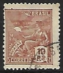Stamps : America : Brazil :  Aviación 