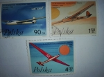 Stamps Poland -  Aeroplanos