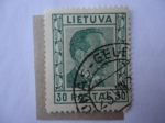 Stamps : Europe : Lithuania :  Antanas Smetona (1874-19449 -Primer presidente de Lituania.