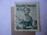 Stamps Austria -  Viena 1840 - Costumbres Regionales.