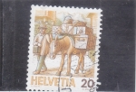 Stamps Switzerland -  TRANSPORTE ANIMAL