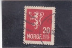 Stamps Norway -  LEÓN RAMPANTE 