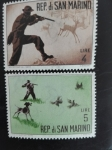 Stamps San Marino -  Cazaria