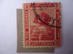 Stamps : Africa : Egypt :  esfinge - Historia Egipcia-Patreimonio de la Humanidad-Unesco-Monumento