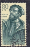 Stamps : Europe : Spain :  Forjadores de America-JUAN DE GARAY(34)