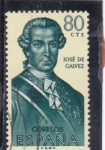 Stamps Spain -  Forjadores de America-JOSÉ DE GALVEZ (34)