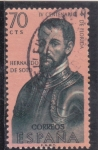 Stamps Spain -  Forjadores de America-HERNANDO DE SOTO (34)