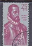 Stamps Spain -  Forjadores de America-ALONSO DE MENDOZA(34)