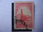 Stamps Argentina -  Pozo de Petroleo en el Mar. Plataforma.