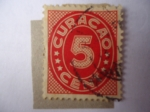Stamps : America : Netherlands_Antilles :  Cifra - Queen Juliana - Curacao.