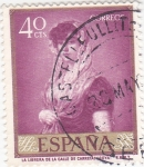 Stamps Spain -  LA LIBRERA DE LA CALLE DE CARRETAS(Goya) (34)