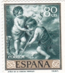 Sellos del Mundo : Europa : Espa�a : NIÑOS DE LA CONCHA (Murillo)(34)