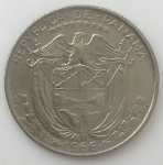 monedas de America - Panam� -  1966 - Décimo de balboa