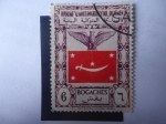 Stamps : Asia : Yemen :  Águila y Bandera Nacional del Reino de Yemen - Royaume,Almoutawakkiuyyah, Do Yemen. 