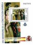 Stamps Spain -  Edifil SH4043 XXV Aniversario Constitución Española 0,26 hojita NUEVO