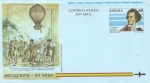 Stamps Spain -  Edifil Aerograma 217 Vuelo en globo de Vicente Lunardi 60 NUEVO