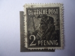 Stamps Germany -  Plantando - Sembrando.