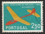 Stamps : Europe : Portugal :  867 - 50 Anivº del Aero Club de Portugal, aeromodelismo