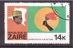 Stamps Democratic Republic of the Congo -  Expedición fluvial del Zaire