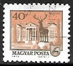 Stamps Hungary -  Edificio y ciervo