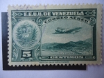 Stamps Venezuela -  La Guaira - Capital del Estado Vargas - Avión sobre la Ciudad.