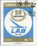 Stamps Bolivia -  Conmemoracion al cincuentenario del Lloyd Aereo Boliviano