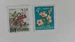 Stamps New Zealand -  Flora