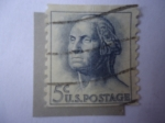 Stamps United States -  George Washington (1732-1799) Padre de la Patria - Primer Presidente de USA.