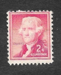 Stamps United States -  1033 - Thomas Jefferson