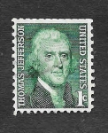 Sellos de America - Estados Unidos -  1278 - Thomas Jefferson