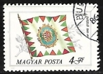 Stamps Hungary -  Bandera de Honvéd'