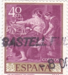 Stamps Spain -  LAS HILANDERAS (Velazquez)  (35)